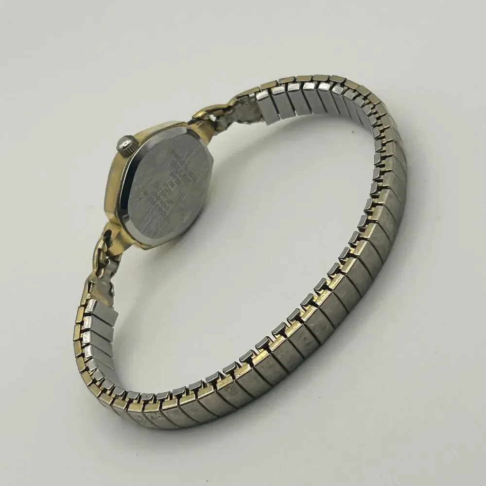 Sharp Diamond Women’s Quartz Watch Expansion Band Working New Battery